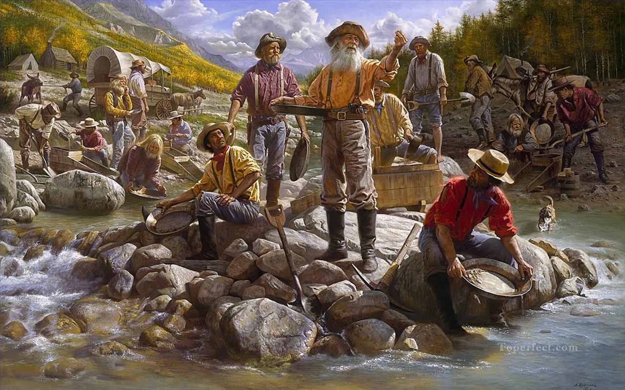 western American Indians 42 Oil Paintings